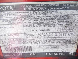 1990 Toyota Supra Red Coupe 3.0L AT #Z24608